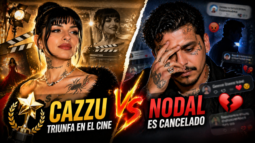 Cazzu film success vs Nodal controversy: contraste desata polémica en redes
