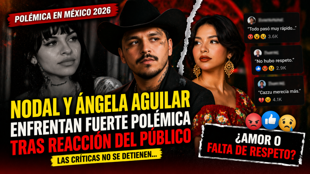 Nodal y Ángela Aguilar enfrentan fuerte polémica tras reacción del público