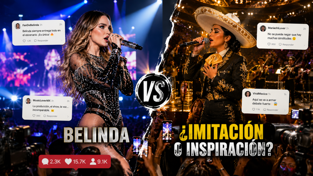 Belinda Imita a Angela Aguilar en Pleno Escenario y Desata Polémica
