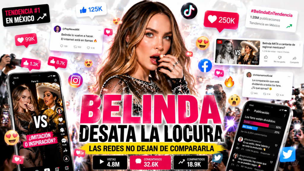Belinda Imita a Angela Aguilar en Pleno Escenario y Desata Polémica