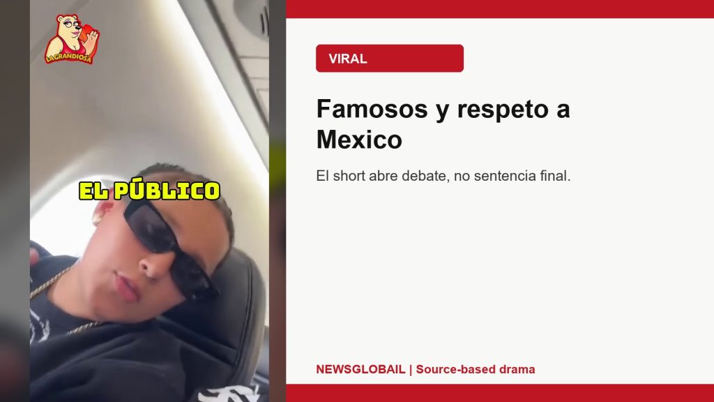 famosos respeto Mexico segun un short viral de La Grandiosa