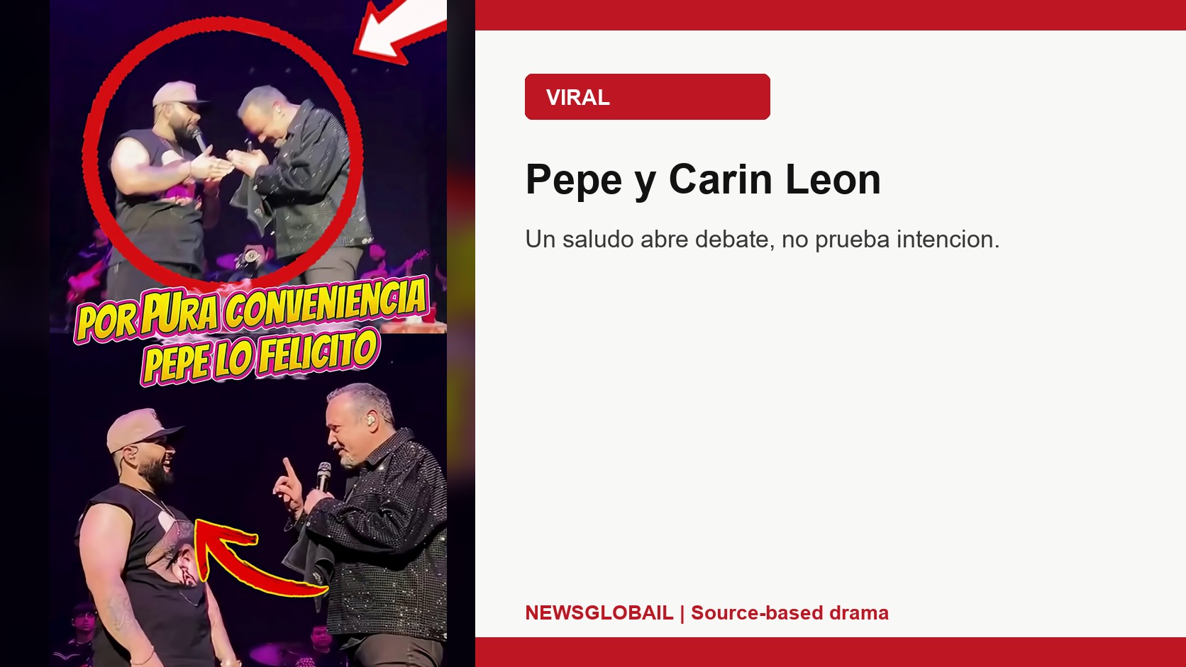 Pepe Aguilar Carin Leon segun un short viral de La Grandiosa