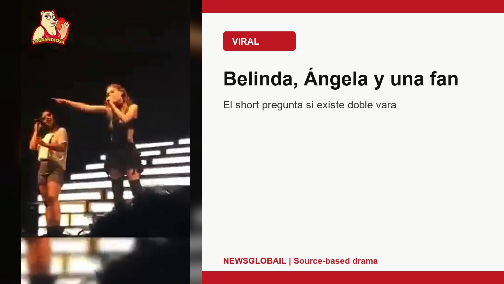Belinda Ángela Aguilar fan según un short viral de La Grandiosa