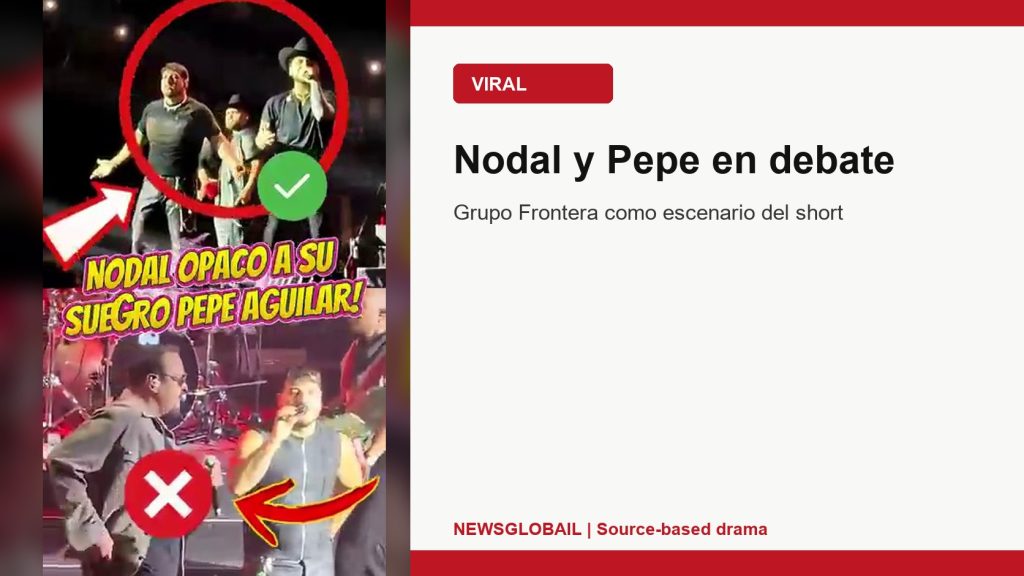 Nodal Pepe Aguilar Grupo Frontera segun un short viral de La Grandiosa