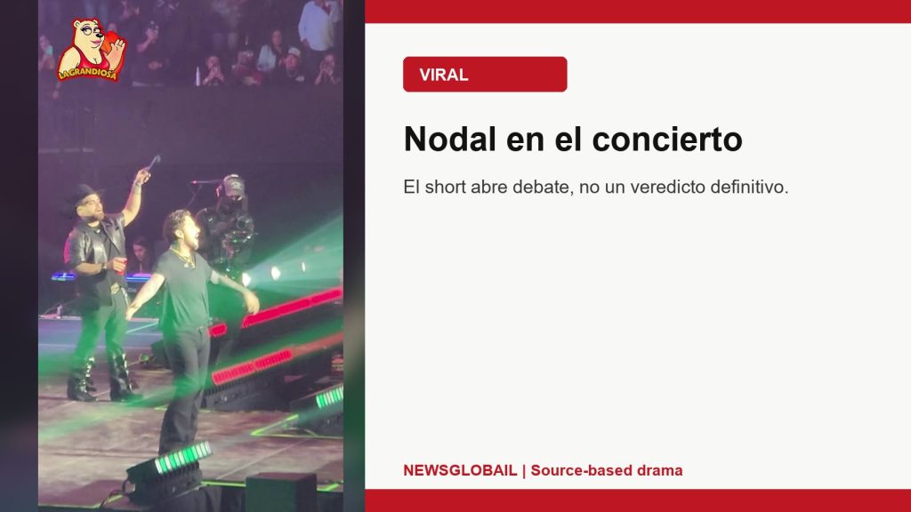 Nodal Grupo Frontera concierto segun un short viral de La Grandiosa