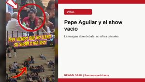 Pepe Aguilar show vacio segun un short viral de La Grandiosa