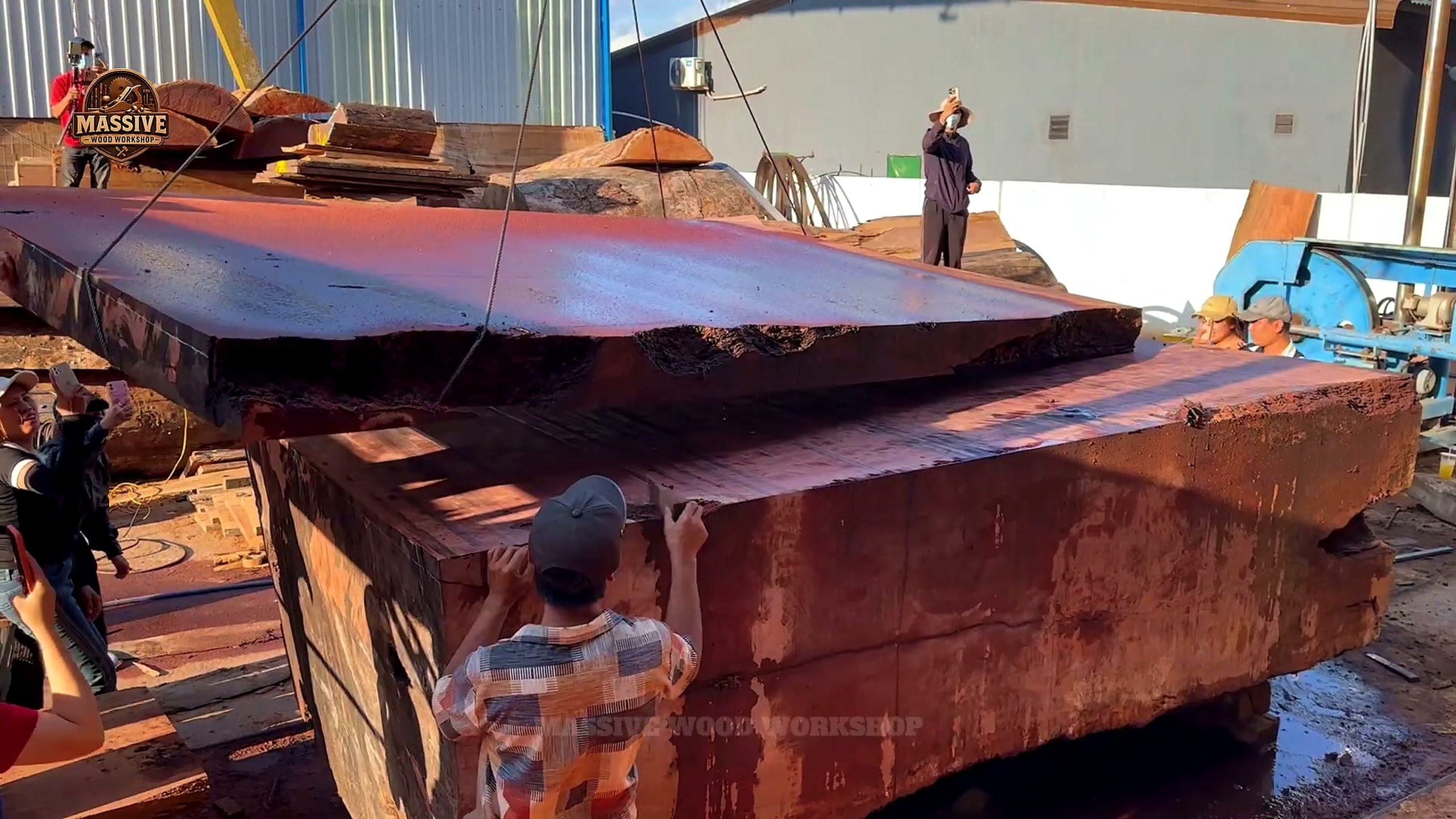 ancient giant priceless timber transformation continues - the source video context before the main process is judged