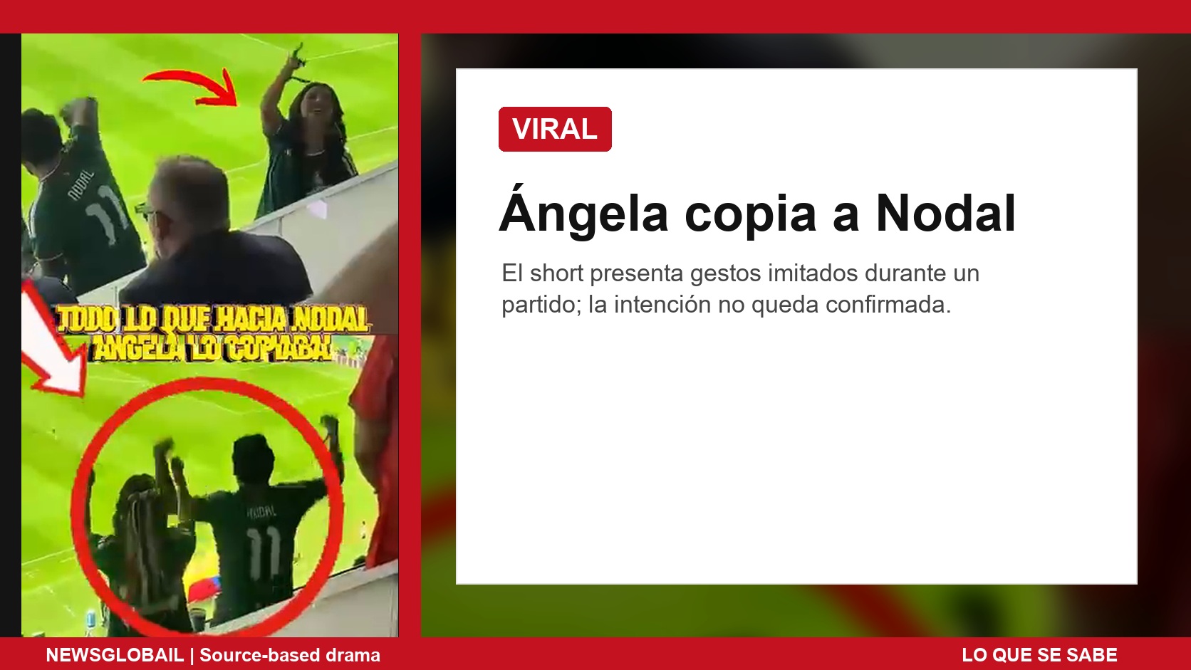 Ángela copia a Nodal según un short viral