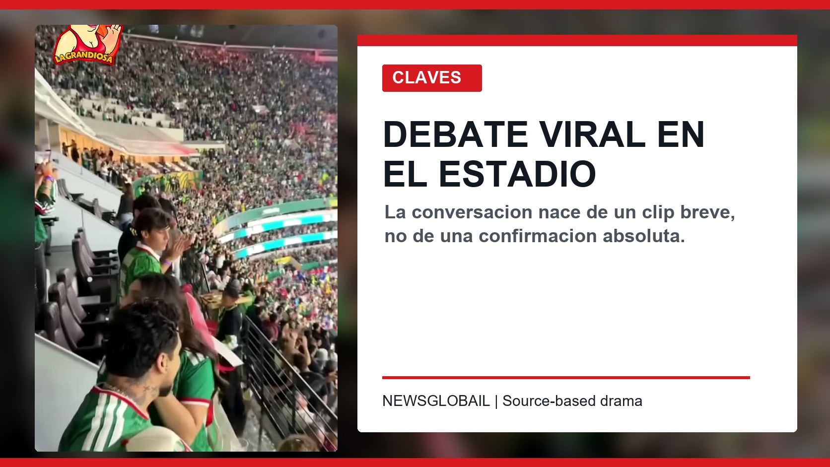 Angela en el partido de Mexico contexto del short viral