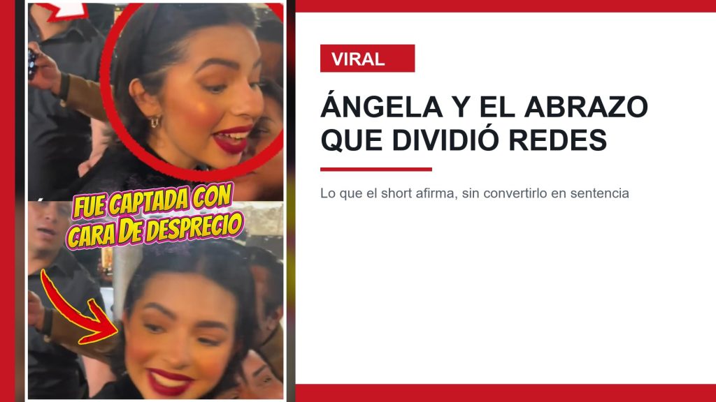 Ángela incómoda fan según short viral de La Grandiosa