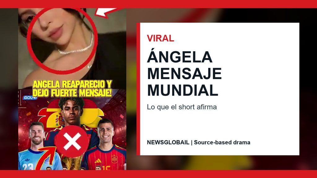 Ángela mensaje Mundial según un short viral de La Grandiosa