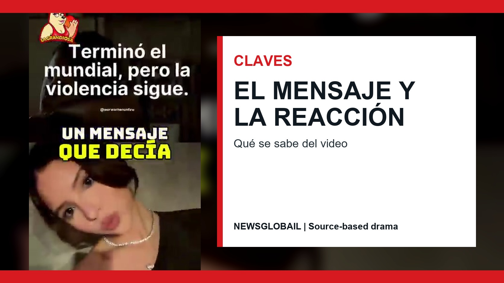 Claves del debate Ángela mensaje Mundial