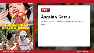 Ángela y Cazzu frase viral según un short