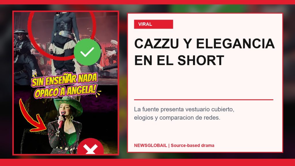 Cazzu elegancia Angela según short viral de La Grandiosa