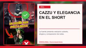 Cazzu elegancia Angela según short viral de La Grandiosa