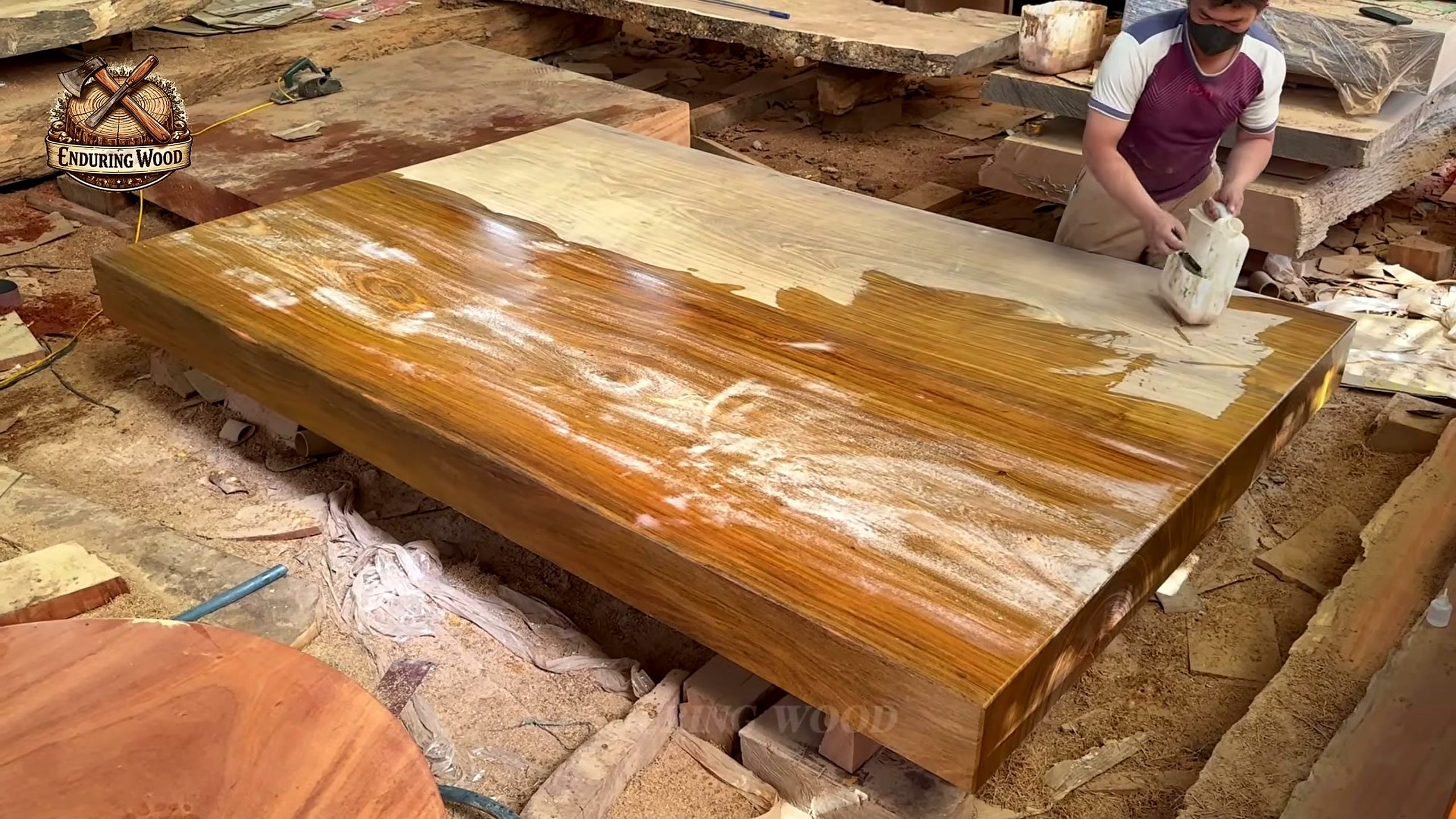 inside extreme wood processing colossal logs - a detail-check moment that helps readers inspect the process