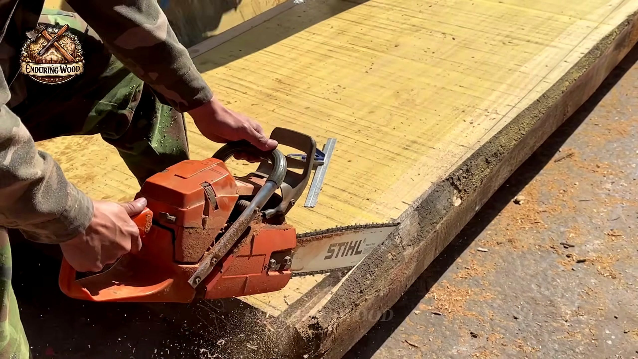 inside extreme wood processing colossal logs - the main work stage that carries the video's practical lesson