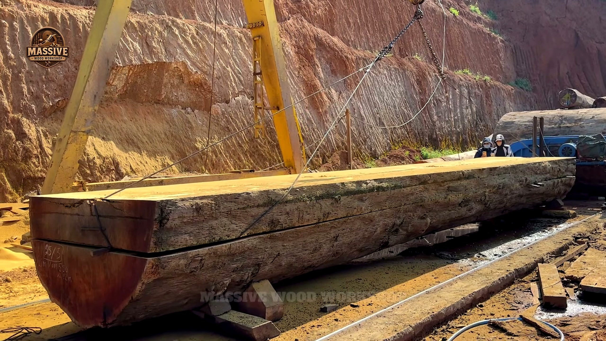 inside sawmill turning 2000 year old - a detail-check moment that helps readers inspect the process