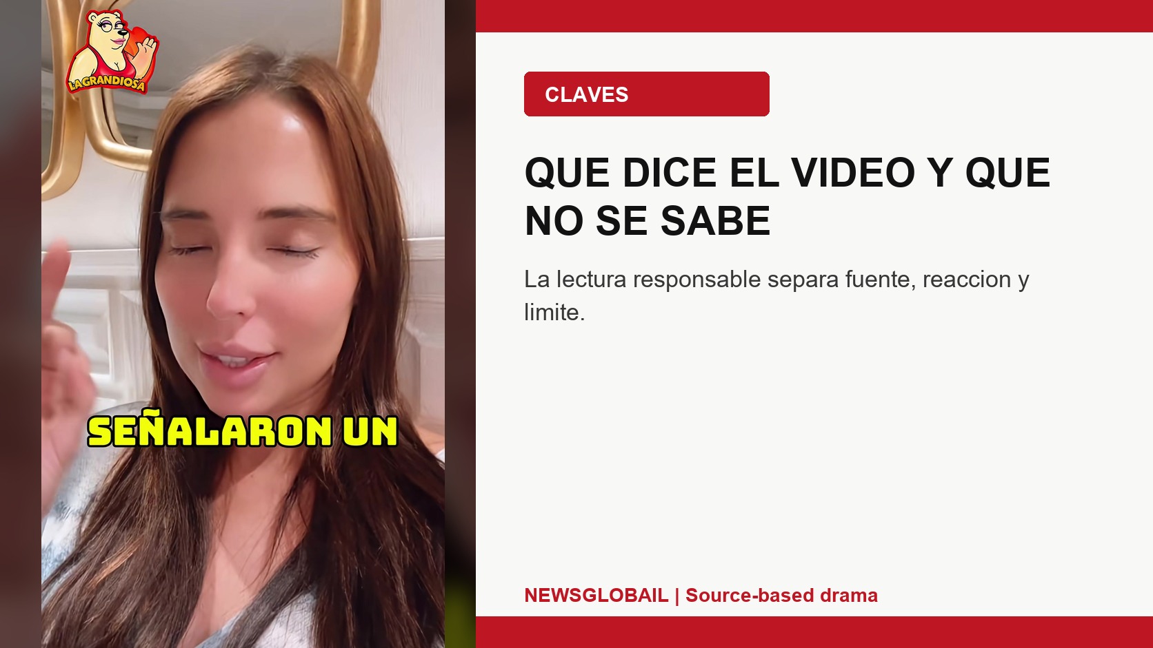 Claves source-safe sobre Majo Aguilar rostro