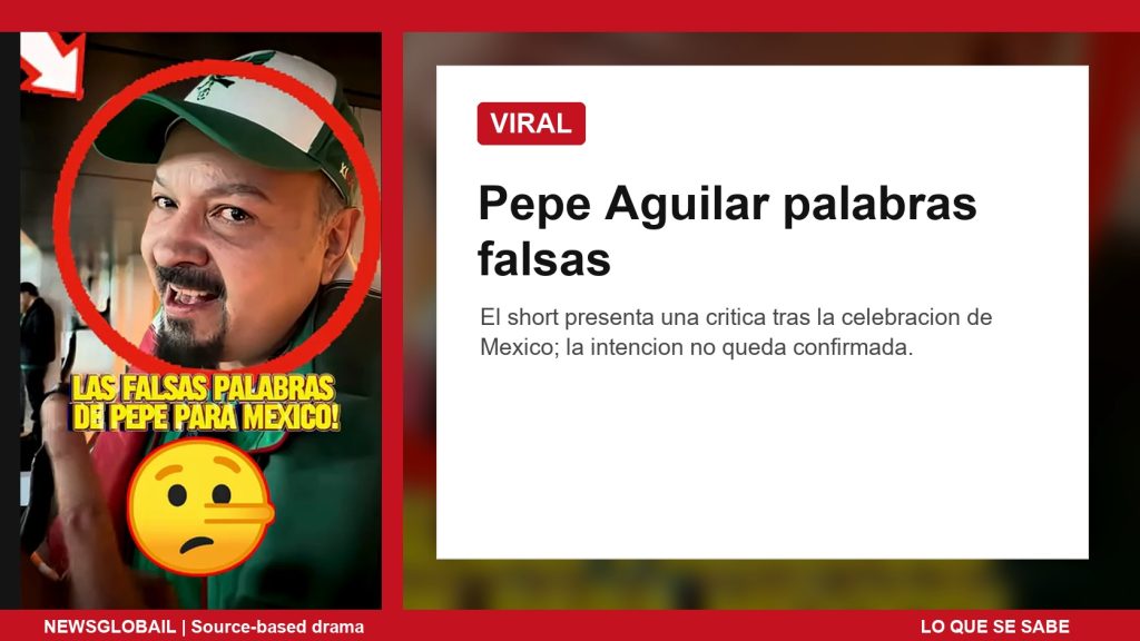 Pepe Aguilar palabras falsas segun un short viral