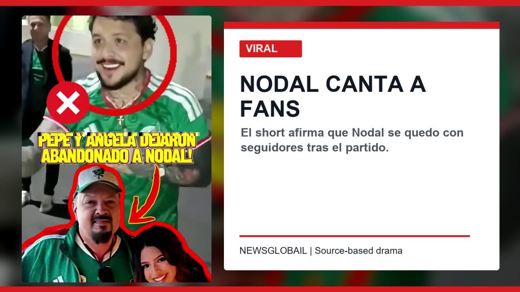Nodal canta a fans imagen editorial source based