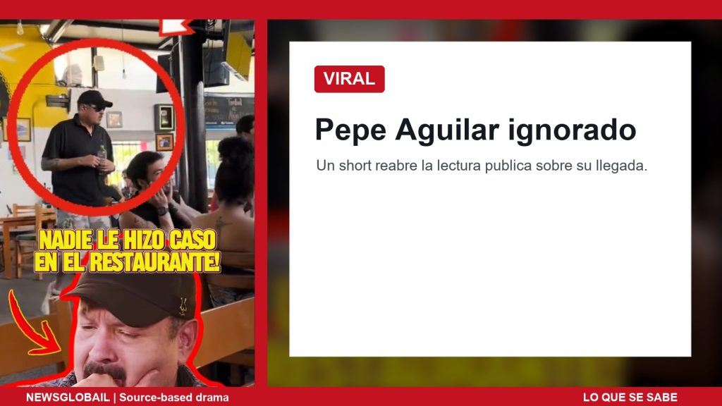 Pepe Aguilar ignorado segun un short viral