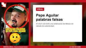 Pepe Aguilar palabras falsas según un short viral