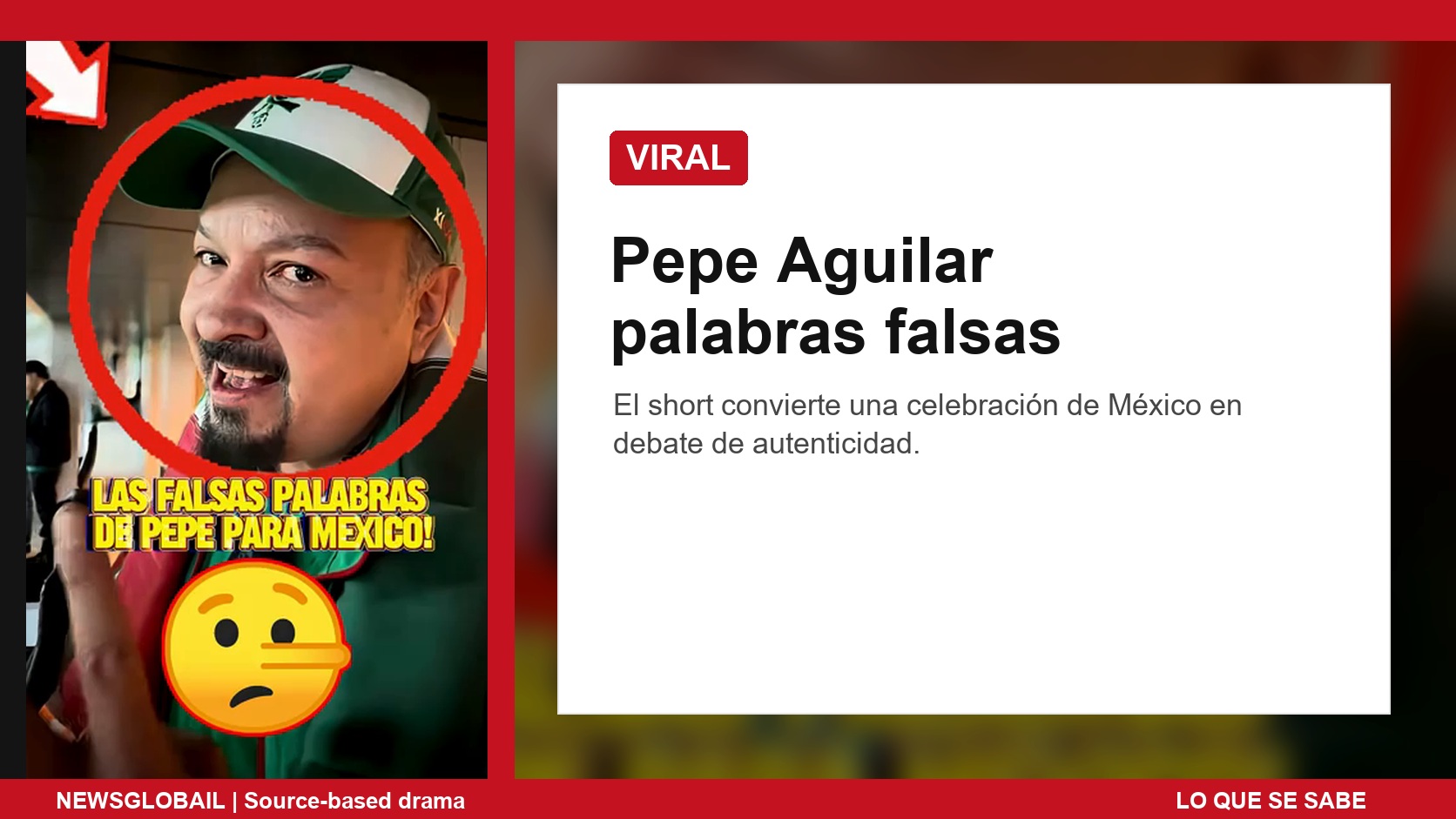 Pepe Aguilar palabras falsas según un short viral