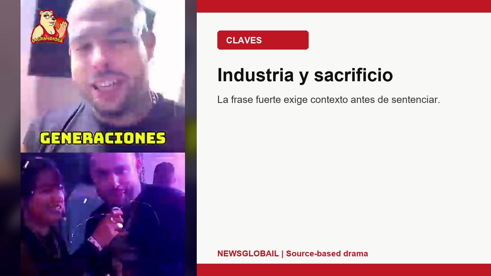 Claves del debate Emiliano arrepentido de ser artista en el short