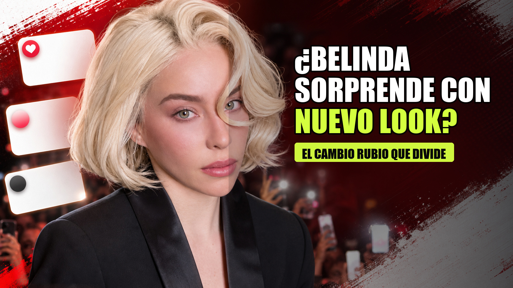nuevo look rubio de Belinda según un short viral