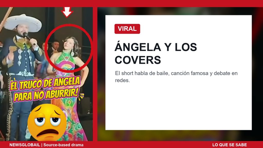 Ángela solo con covers en un short viral de La Grandiosa