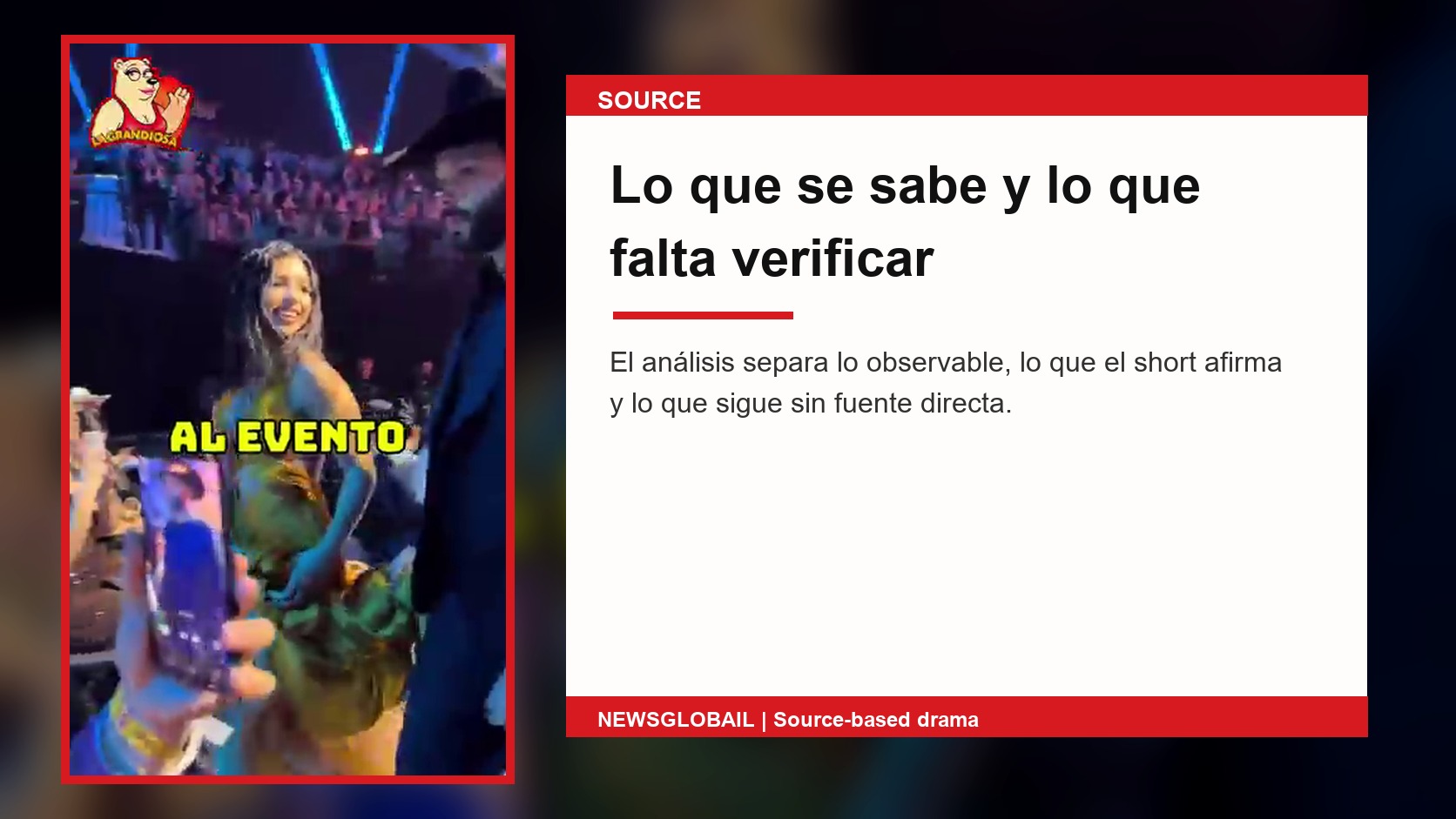 Fuente y límites del short Cazzu Ángela Nodal Pepe
