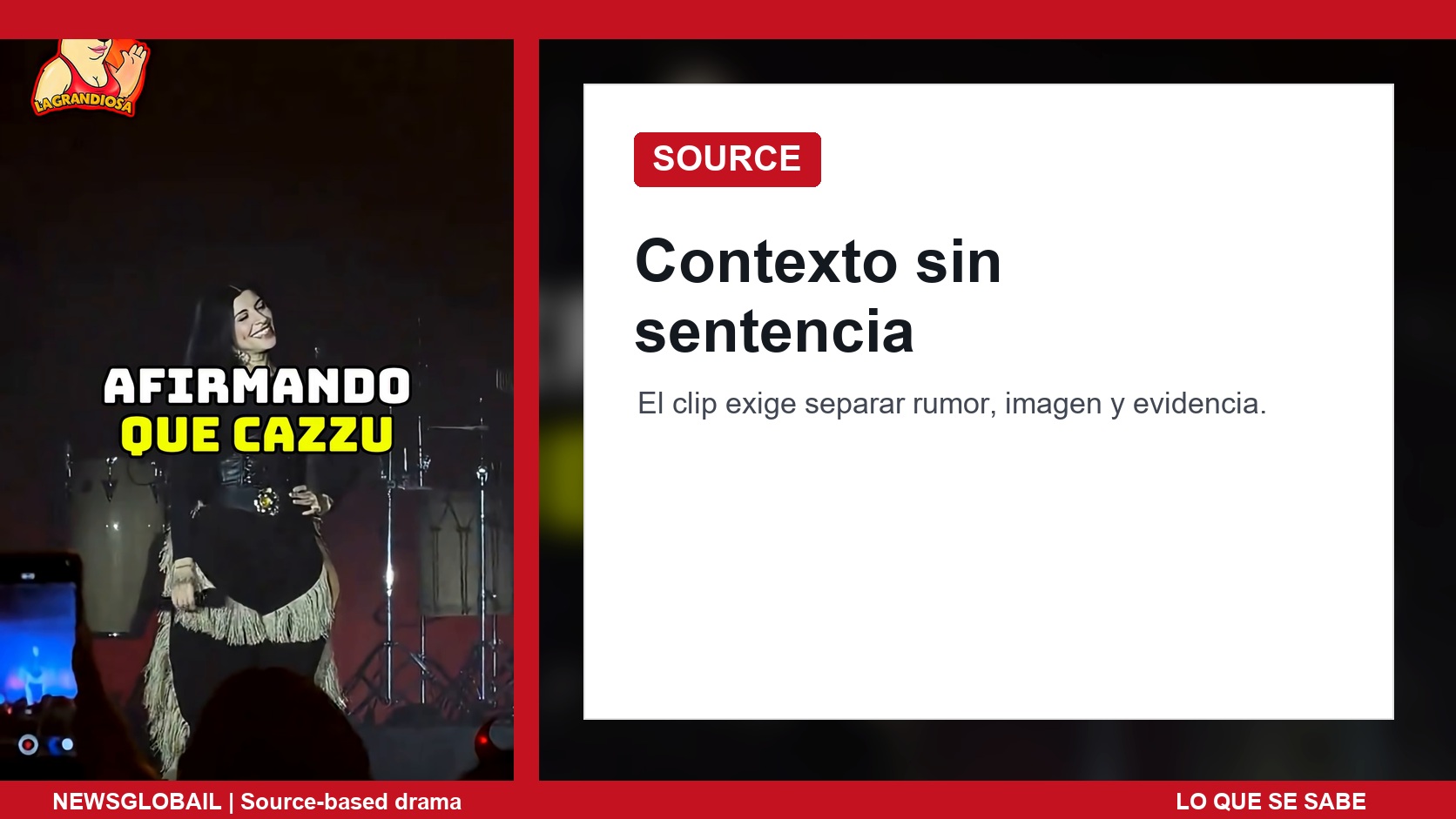 Fuente principal del caso Cazzu y Ángela
