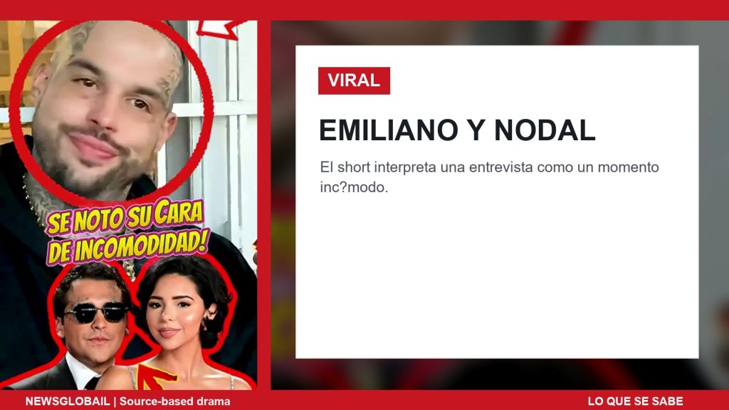 Emiliano incómodo por Nodal en un short viral de La Grandiosa