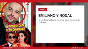 Emiliano incómodo por Nodal en un short viral de La Grandiosa