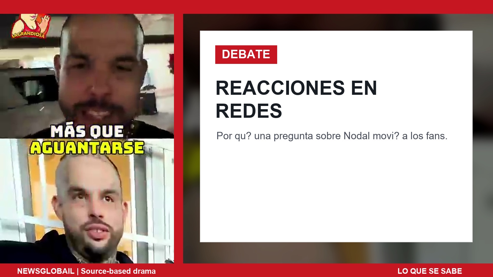 Debate de seguidores sobre Emiliano incómodo por Nodal