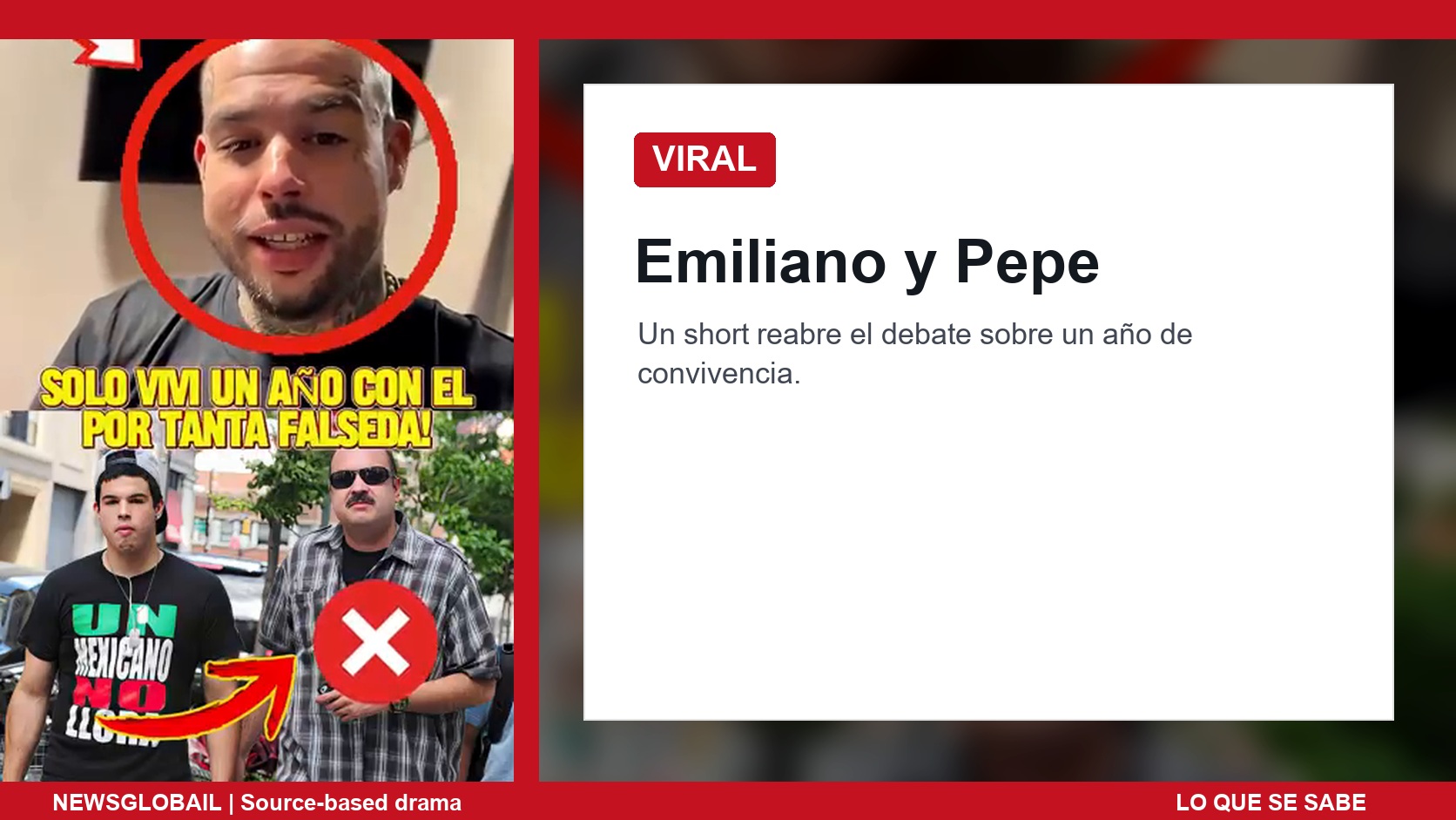 Emiliano y Pepe según un short viral