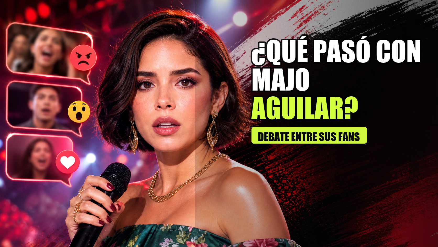 Majo Aguilar fan canta mejor en short de La Grandiosa