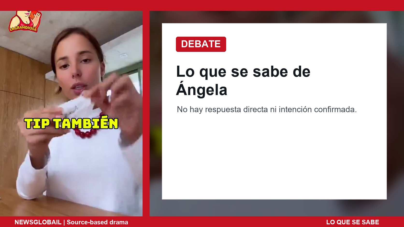Debate source-safe sobre Majo consejo a Ángela