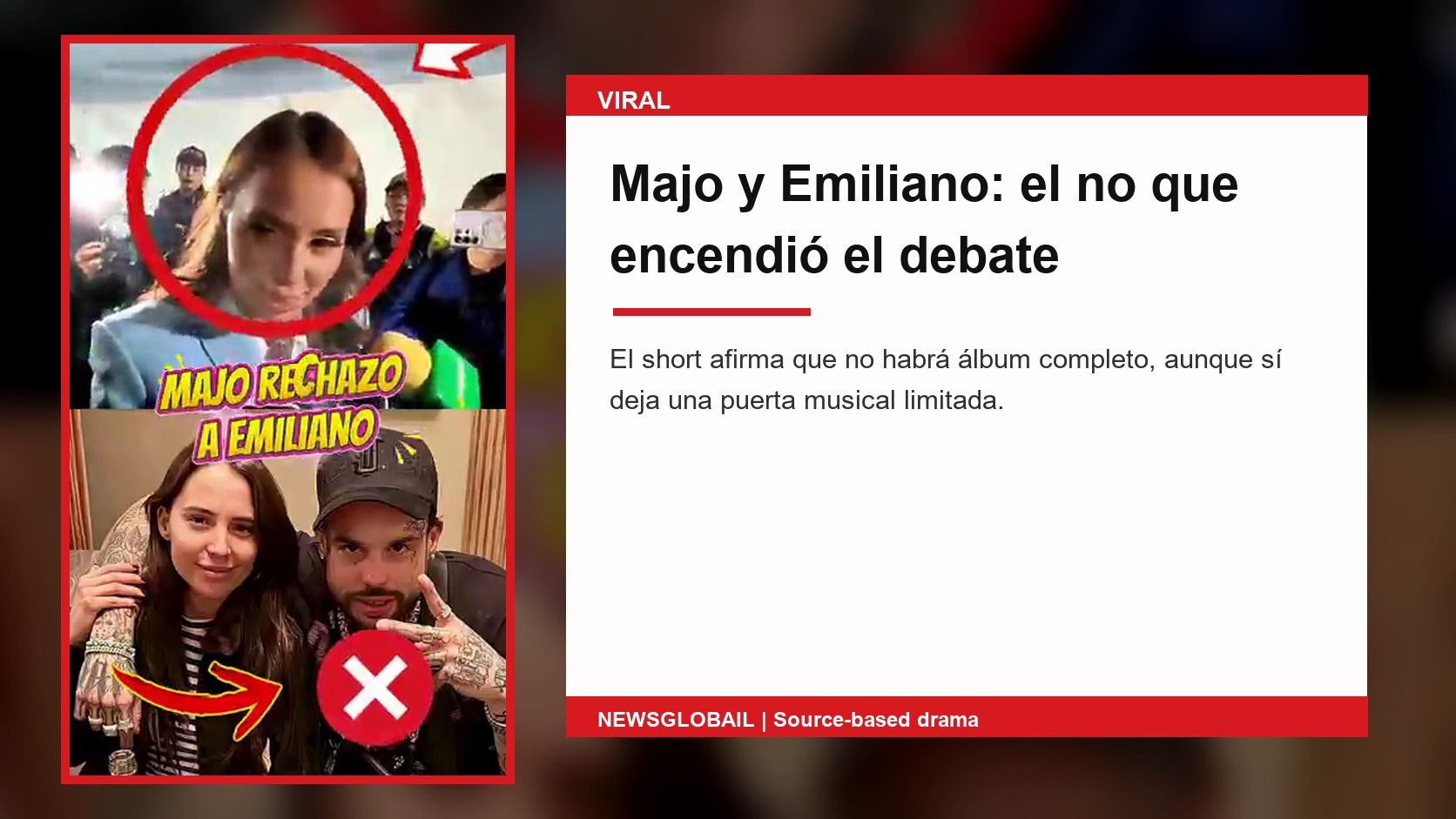 Majo Emiliano Aguilar segun un short viral de La Grandiosa