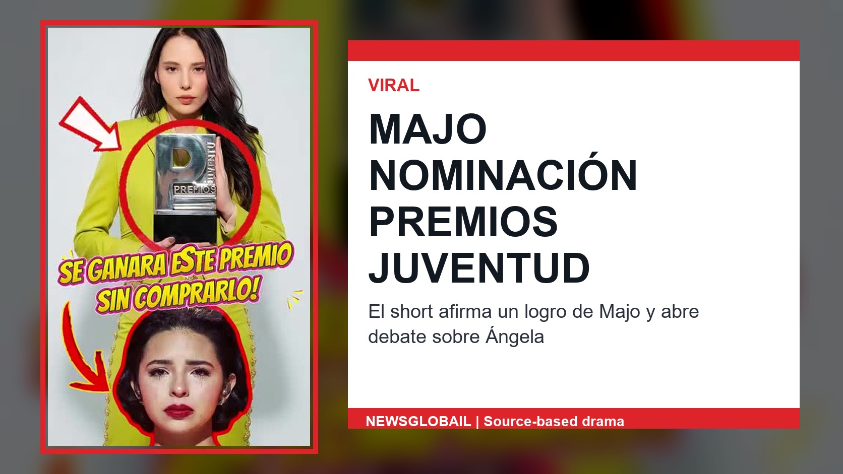 Majo nominación Premios Juventud en un short viral de La Grandiosa
