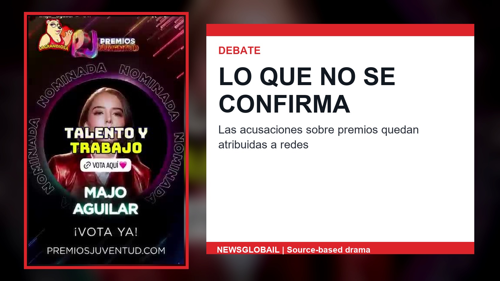 Debate de redes sobre Majo nominación Premios Juventud y Ángela Aguilar