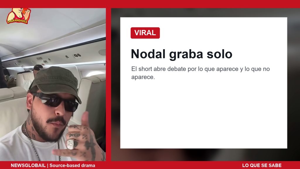 Nodal graba solo en un short viral sobre Angela Aguilar