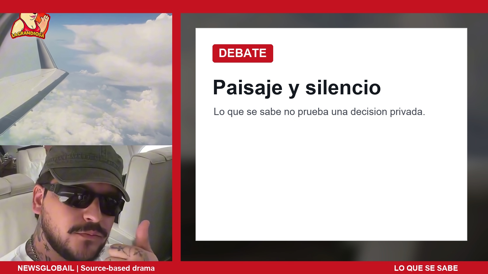 Debate viral sobre Nodal graba solo en el jet privado