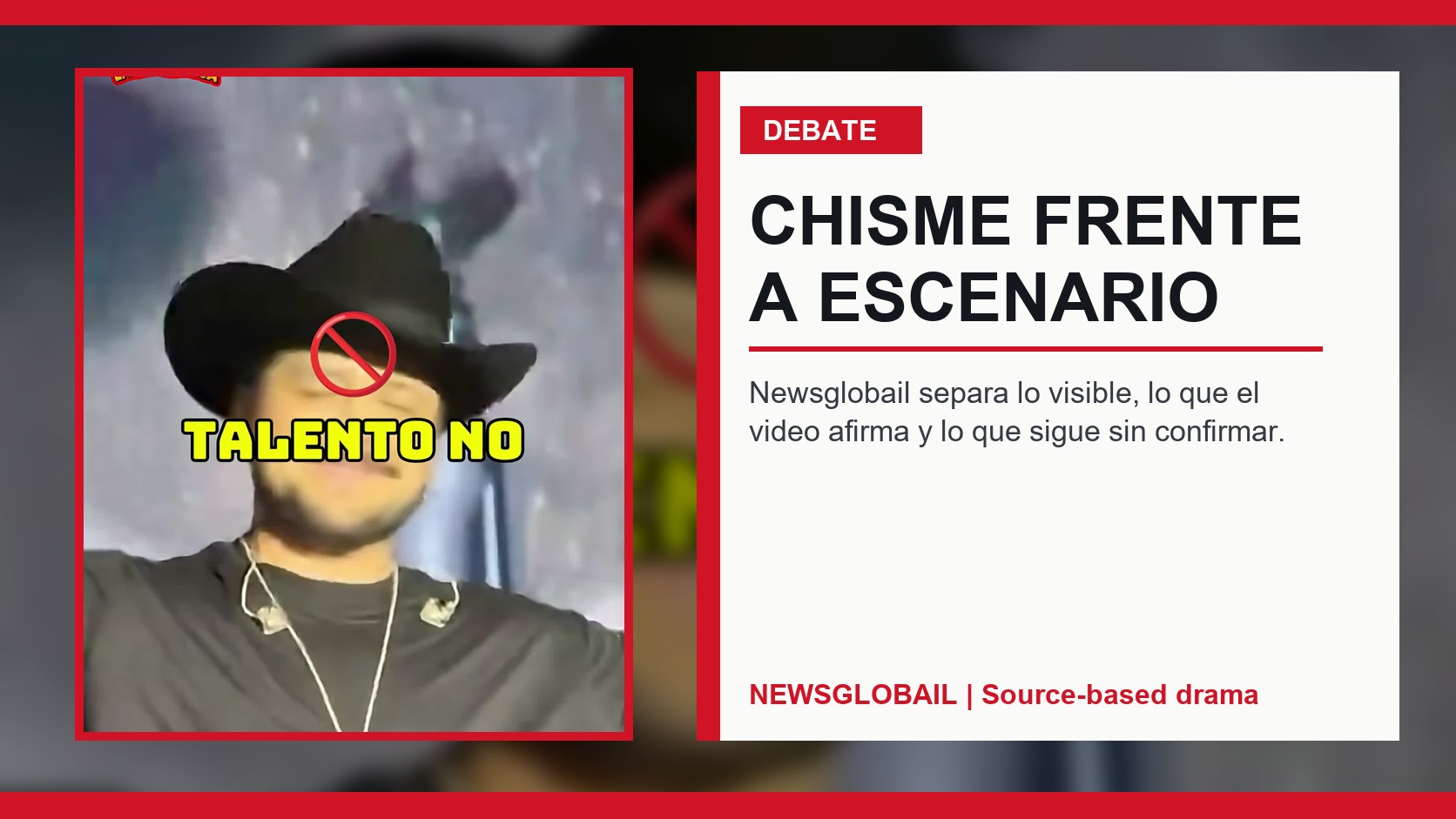 Debate de redes sobre Nodal talento no se cancela