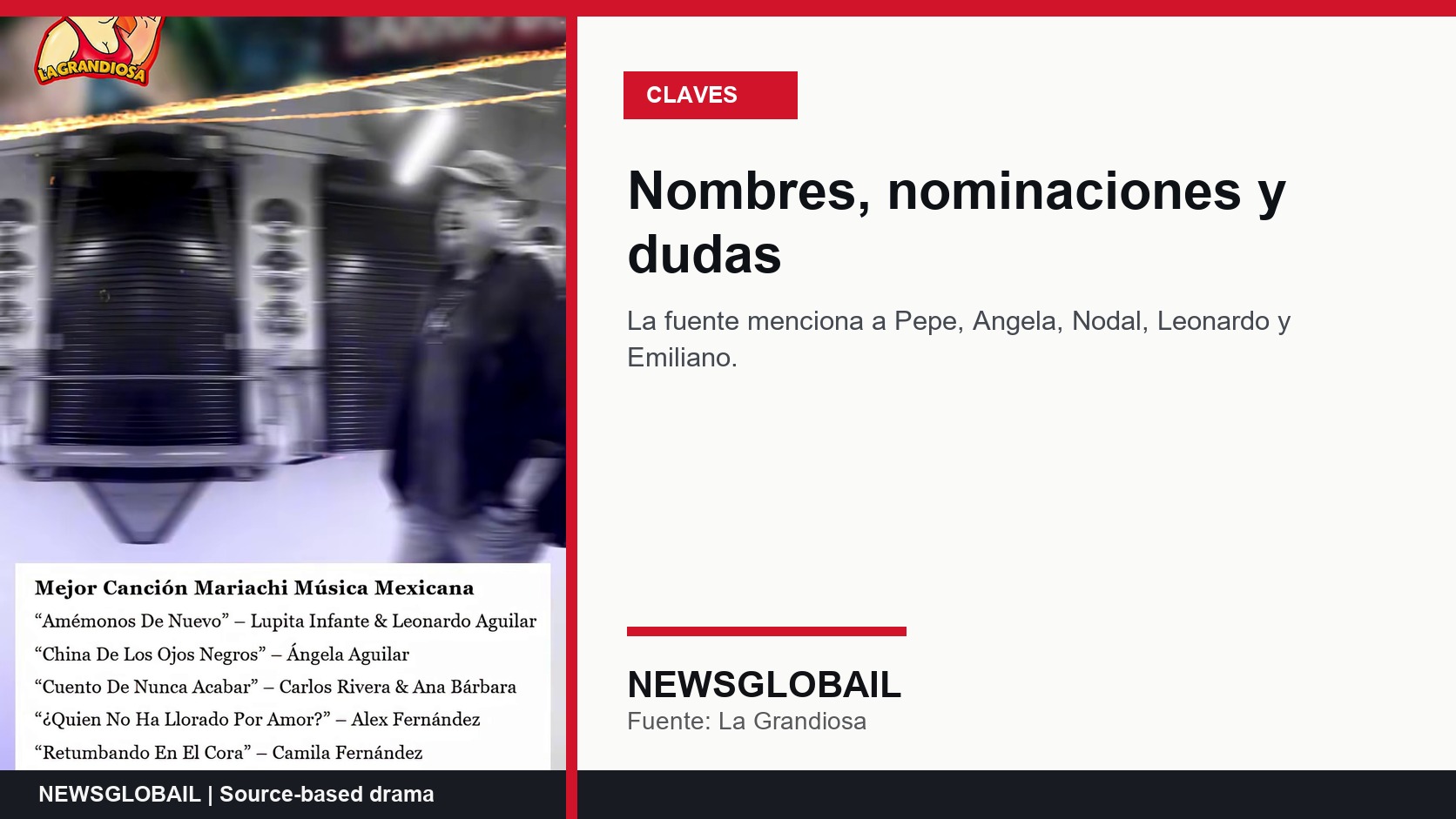 claves source-safe del caso Pepe Angela premios