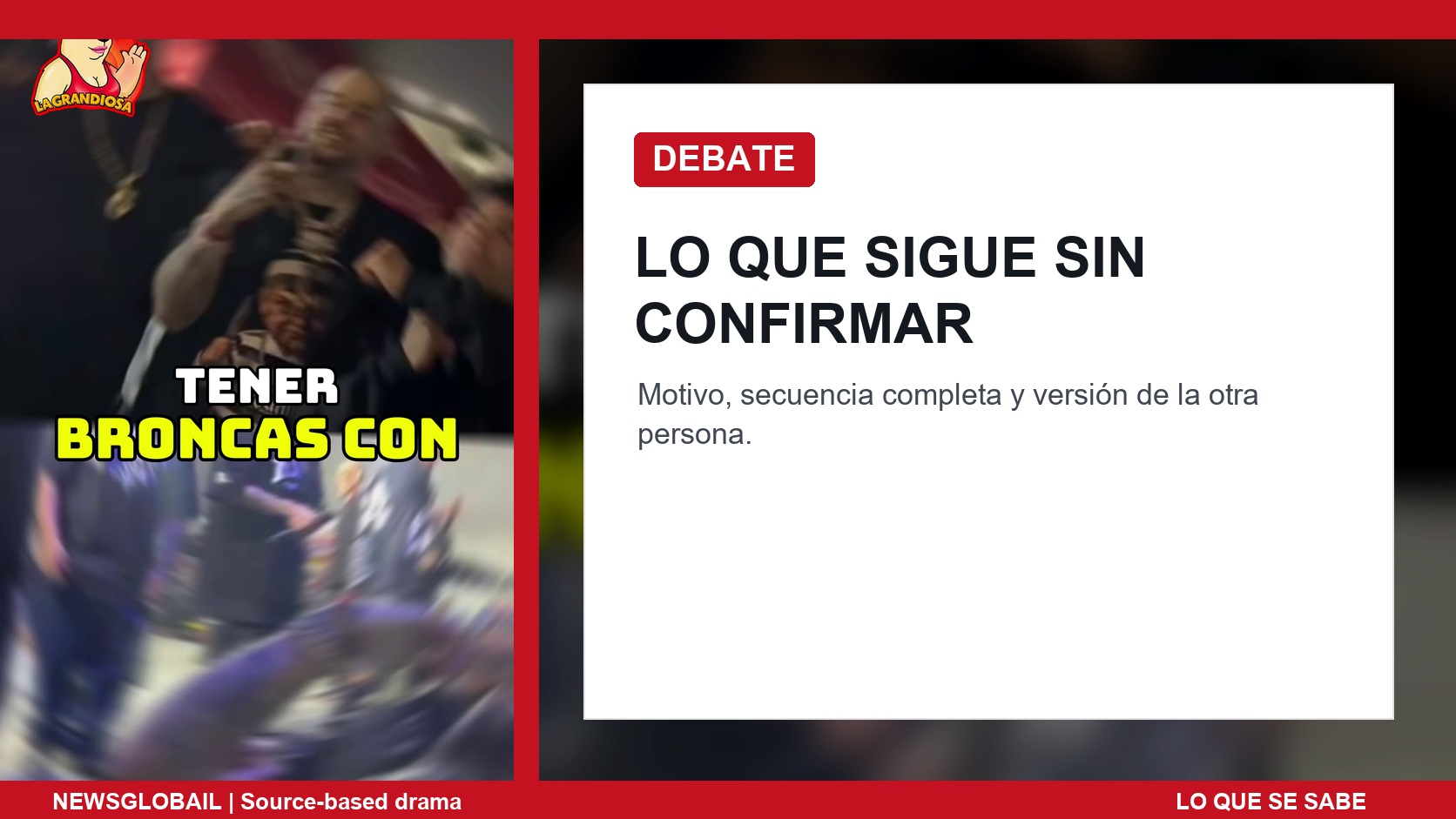 Debate source-safe sobre problemas con Emiliano por fama