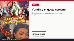 Yuridia Angela humildad según short viral de La Grandiosa