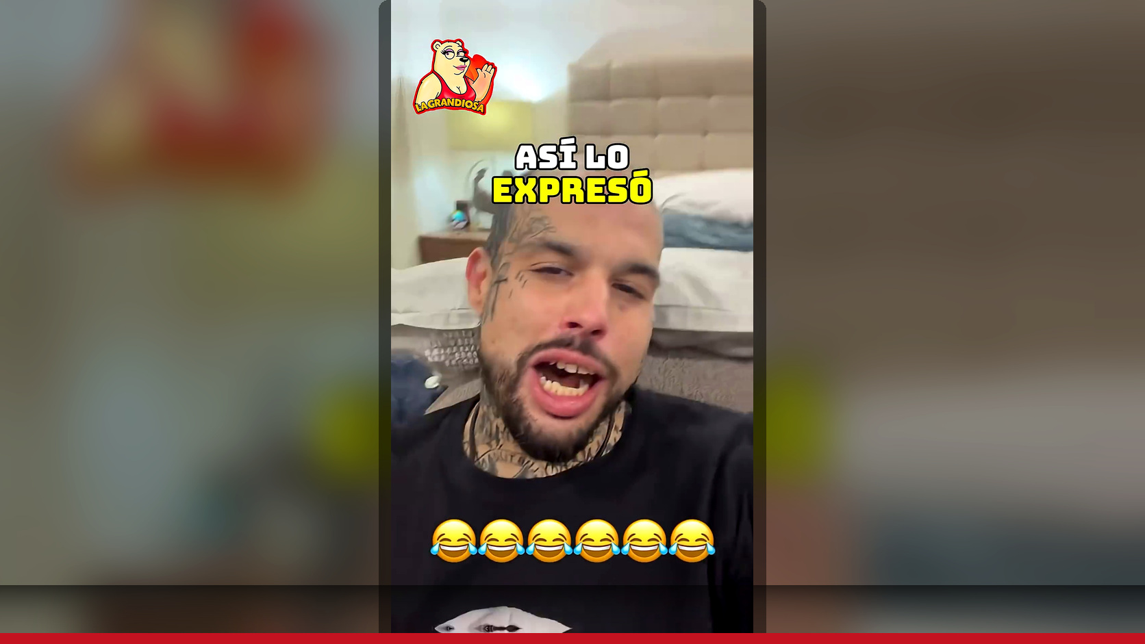 Emiliano Aguilar molesto: frame fuente evidencia